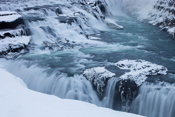 Gulfoss in de winter