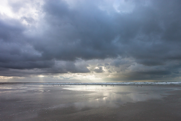 Landschapsfoto van het strand bij IJmuiden