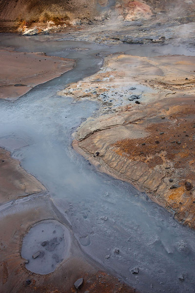 Het geothermische veld Seltun bij Kleivervatn