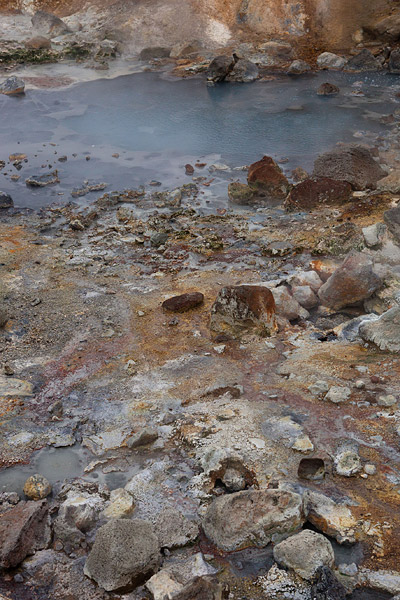 Het geothermische veld Seltun bij Kleivervatn